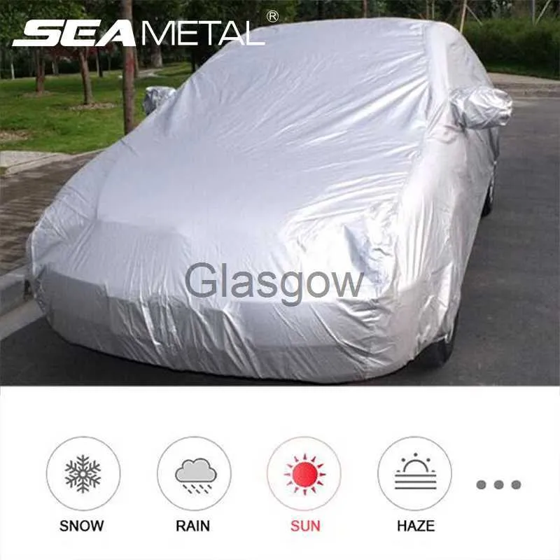 Car Sunshade Waterproof Car Cover Outdoor Cars Covers Auto Full Cover UV Snow Dust Resistant Protection Universal for Hatchback Sedan SUV x0725