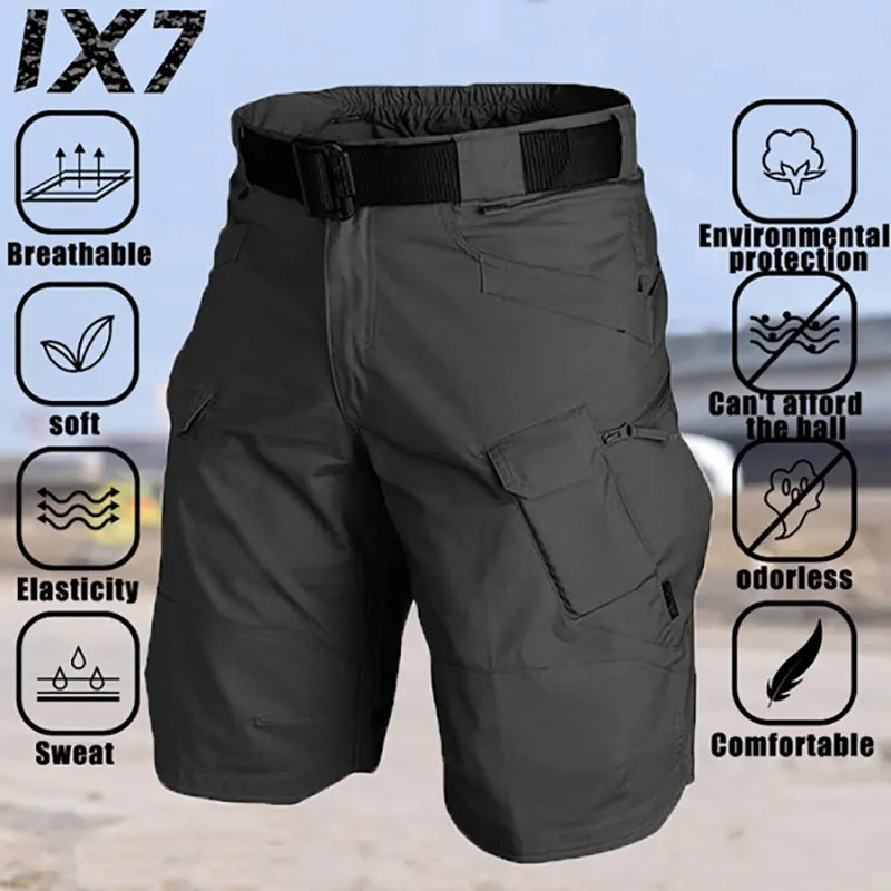 Merk Mannen Stedelijke Militaire Cargo Shorts Outdoor Waterdichte Slijtvaste Tactische Shorts Multi-Pocket 2023 Casual Zomer Broek