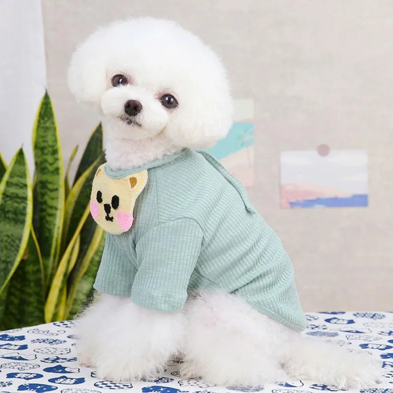 Roupas para cães roupas em branco moletom com capuz para cães pequenos York filhote de cachorro gatinho camiseta com babadores Chiwawa Pet inferior camisas suéteres