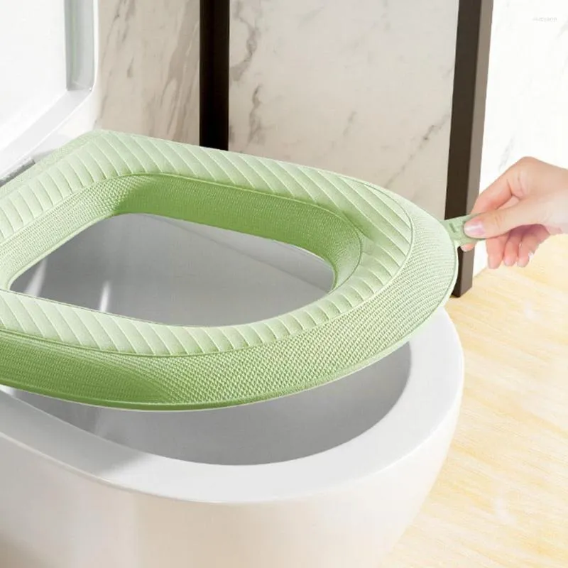 Toilet Seat Covers Waterpoof Silicone Cover Cushion Washable Closes Mat Pad Accessories Tool Bidet Bathroom O-s E3Y9