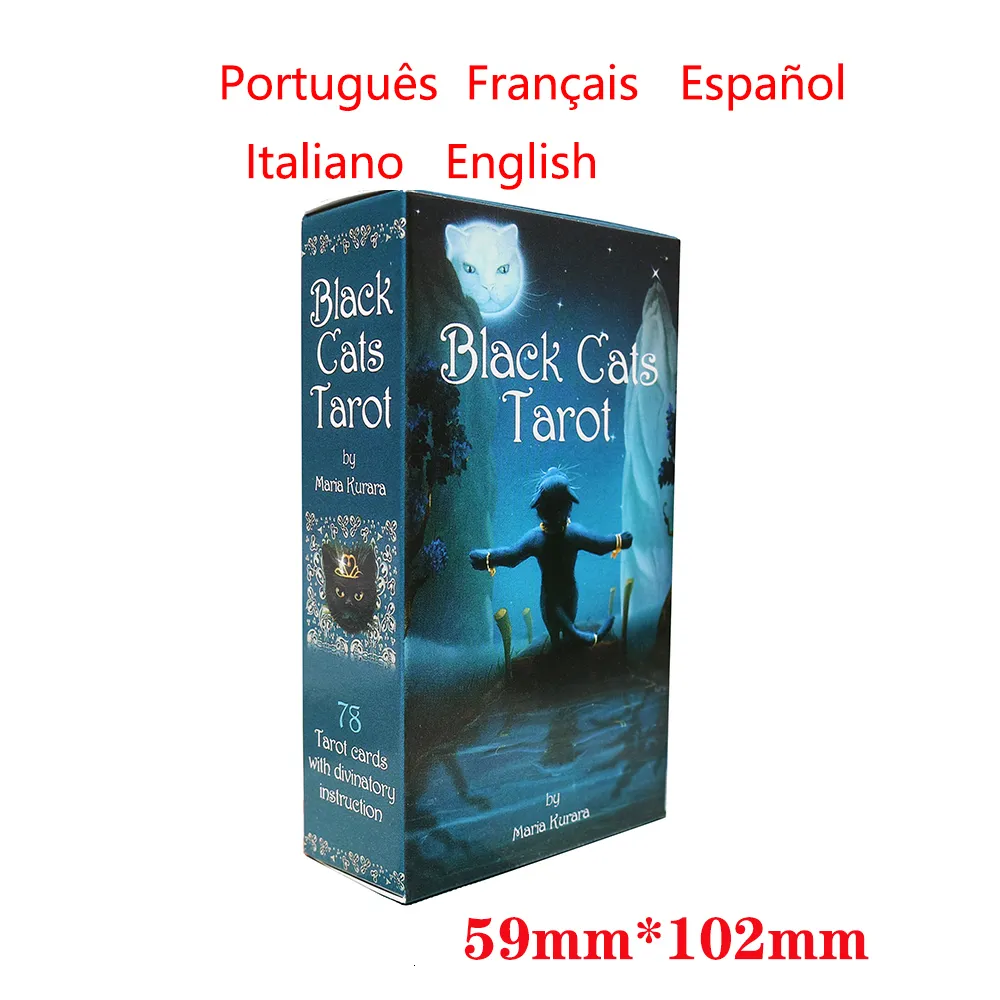 Beginner's Tarot Cards Set With Pdf Guidebook Black Cat Design In ...
