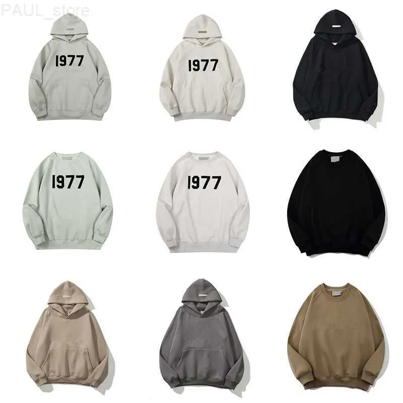 Men's Sweatshirts Designer Hoodie Mens Hoodies for Men Pullover Hoody Man 1977 Sweatshirt Black Luxury Women Crewneck Cotton Letters Long Sleeve 20ss Casual L230725