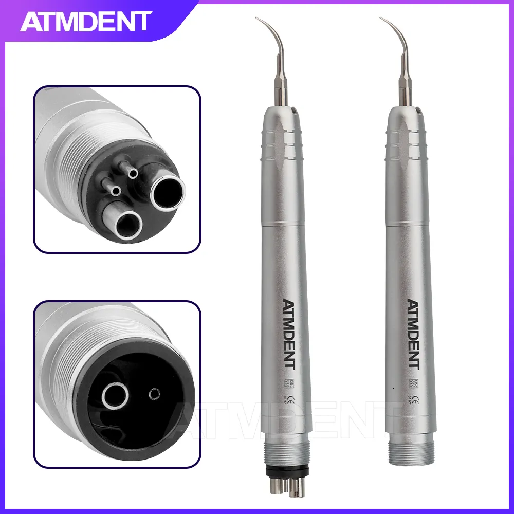 Andere Oral Hygiene Dental Ultraschall Air Scaler mit 3 Spitzen Scaling Handstück Frequenz Pneumatisch 2 4 Löcher 230725