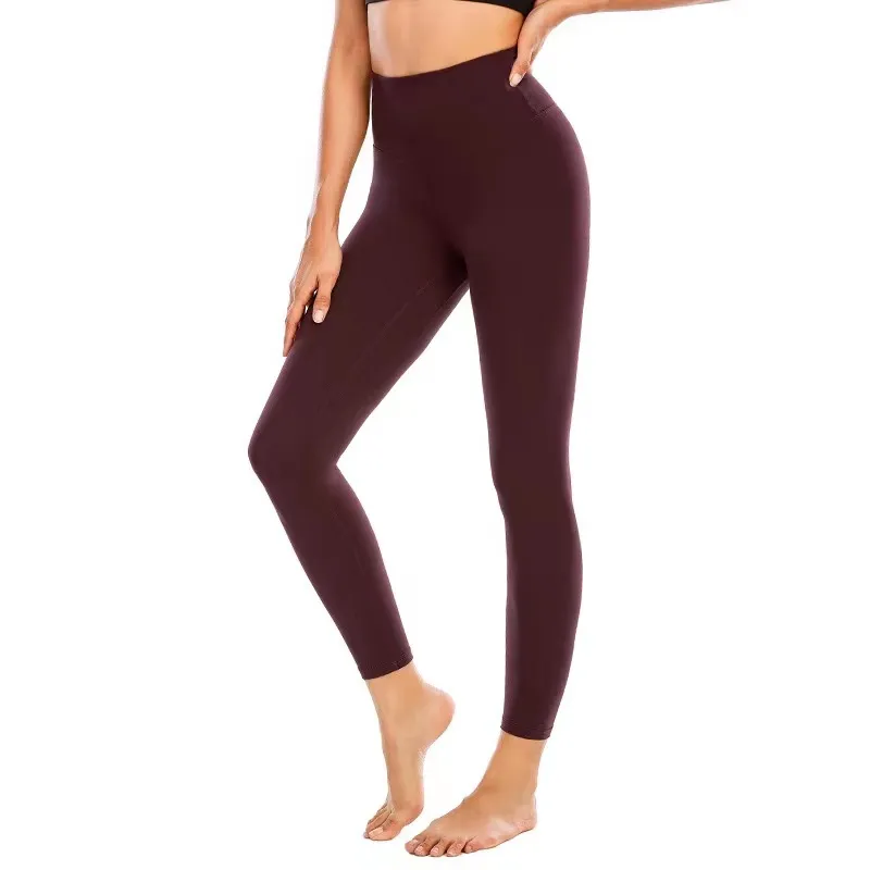 LU Leggings Lycra Fabric Solid Color Women Yoga Pants High Waist Sports Gym Wear  Leggings Elastic Fitness Lady Outdoor Sports Trousers From  Fashionyogastore, $20.48