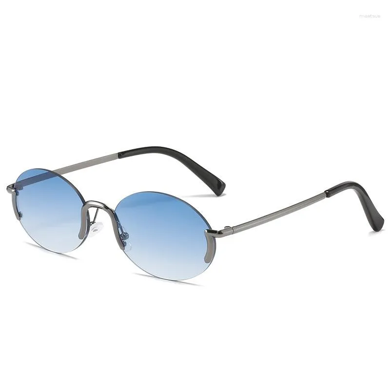 Gafas de sol Fashion Hip Hop Style Mujeres sin marco Hombres 2023 Diseño de lentes de sol de sol