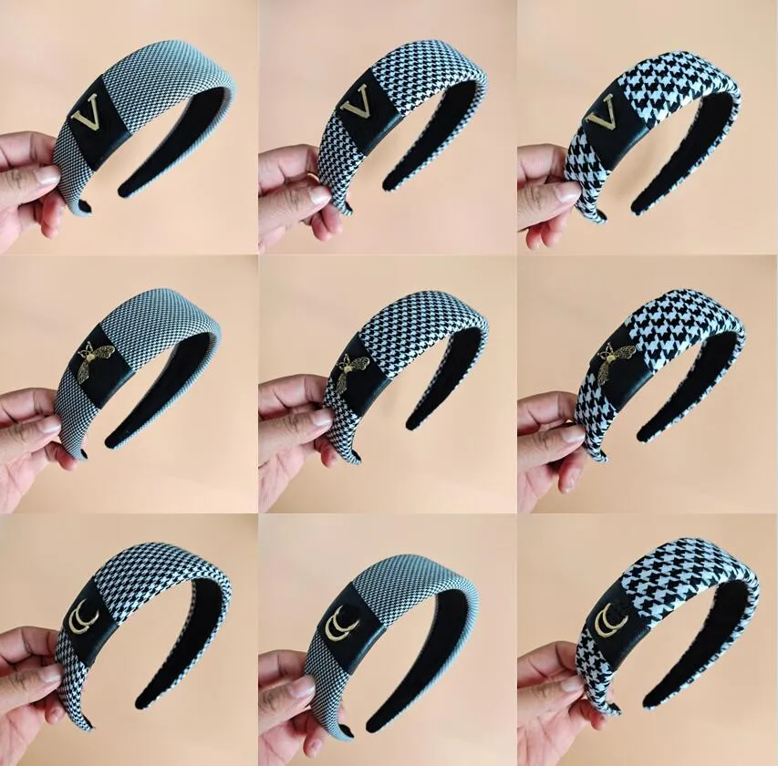 Wholesale 9 Styles Designer Headbands Brand Letter Printing