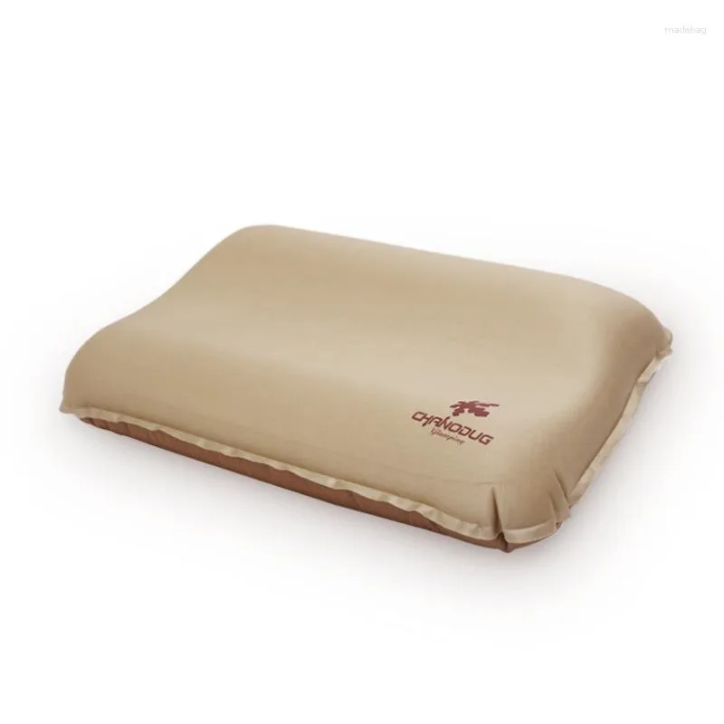 Pillow Outdoor Easy To Store Automatic Inflatable 3D Comfortable High Elastic Back Cotton Cheese
