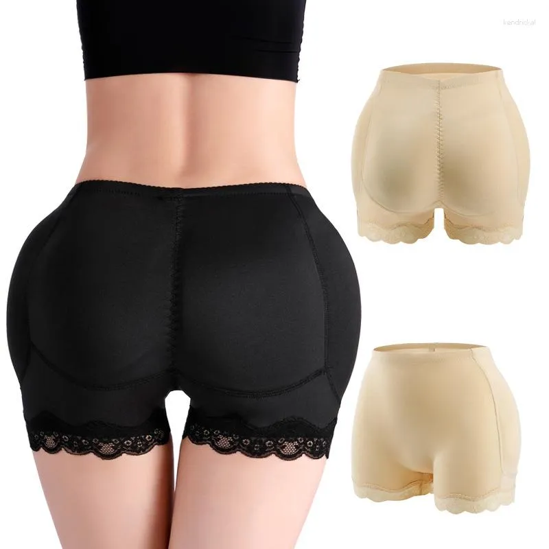 Kvinnors skapar Abdominal trosor Bottom Höftande kort spetskantbältesdyna i midjan Korsett Body Sculpting Underwear Pants