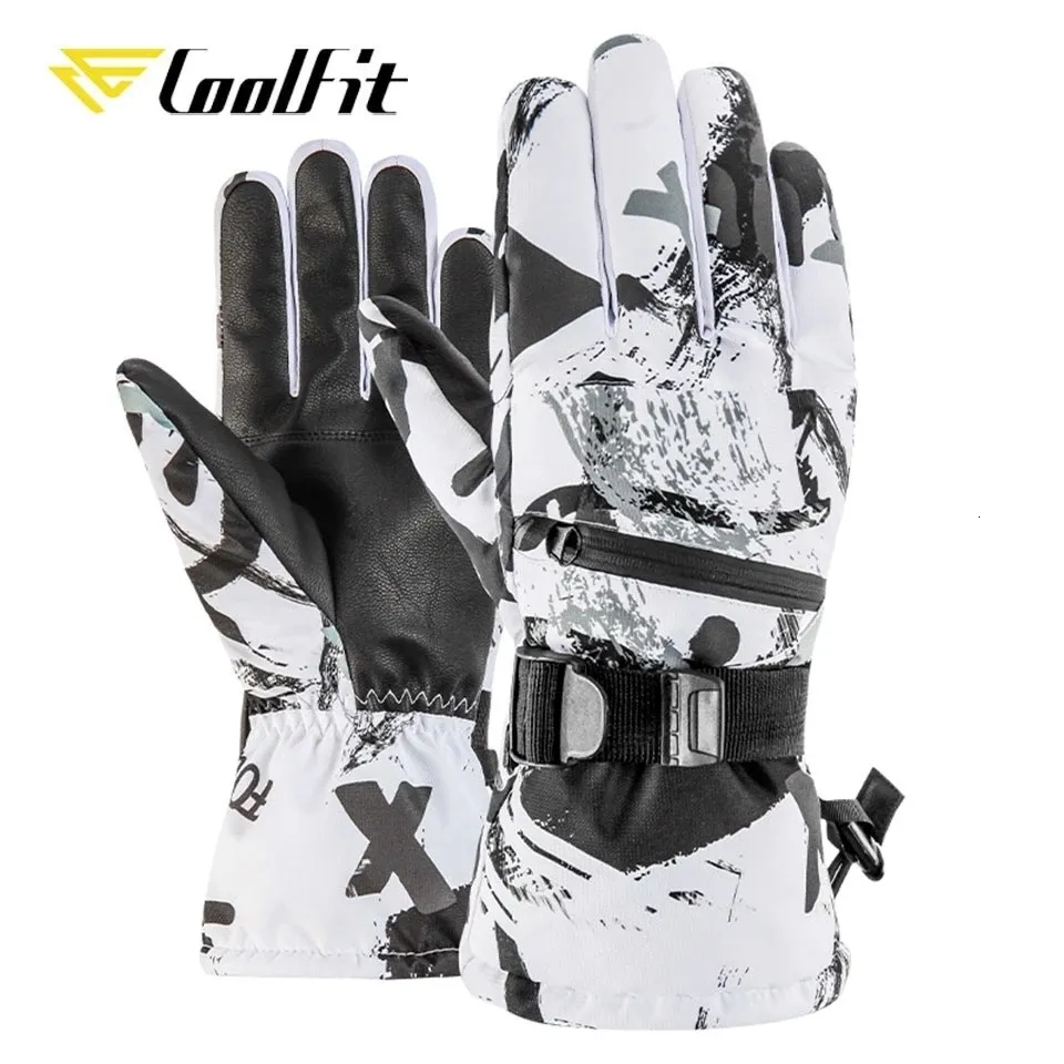 Guantes de esquí CoolFit Hombres Mujeres Guantes de esquí Ultraligero Impermeable Invierno Cálido Guantes Snowboard Guantes Motocicleta Montar Nieve guantes impermeables 230725