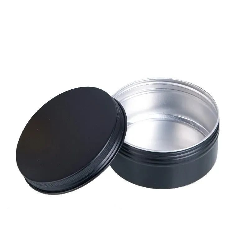 80 ml tomt aluminium TINS ​​GIFT Kosmetiska behållare flaskor Pot Lip Balm Jar Tin For Cream Salva Handkräm Förpackningsbox Fabriksuttag