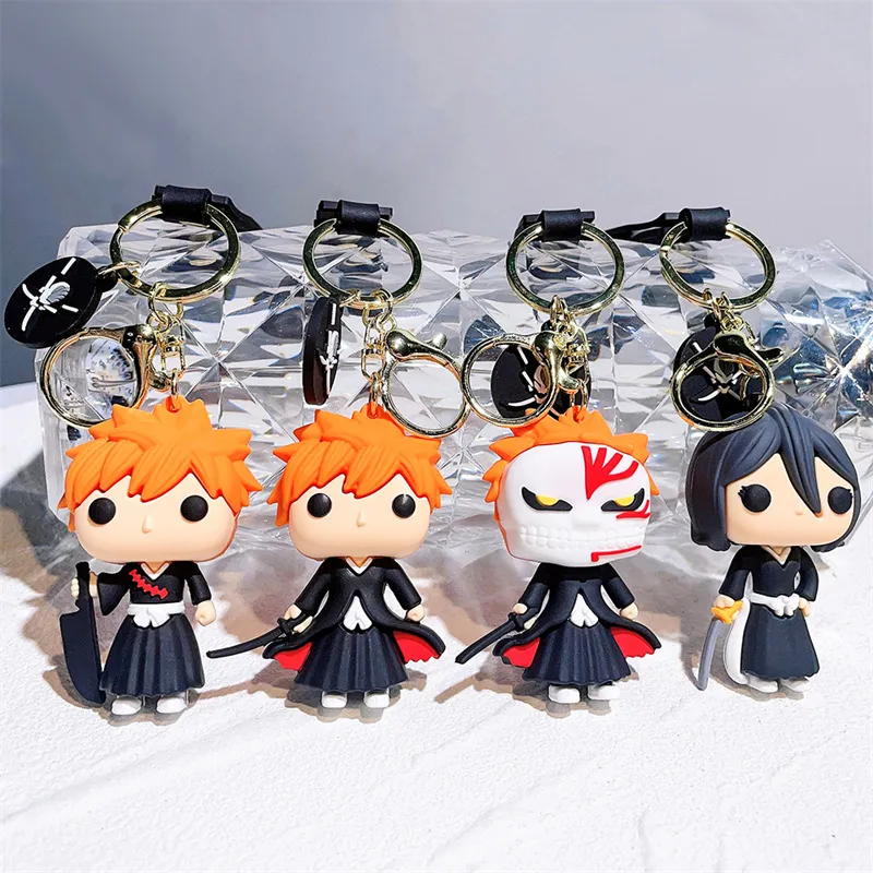 Cute Anime Keychain Charm Key Ring Fob Pendant Lovely Anime Nerdy Doll Couple Students Personalized Creative Valentine's Day Gift Small Pendant A3 UPS