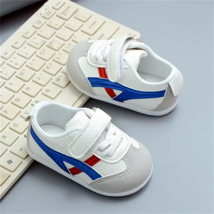 First Walkers Baby Shoe Soft Bottom Toddler Shoes Kids Striped Casual Sneakers Non-slip Wear Running