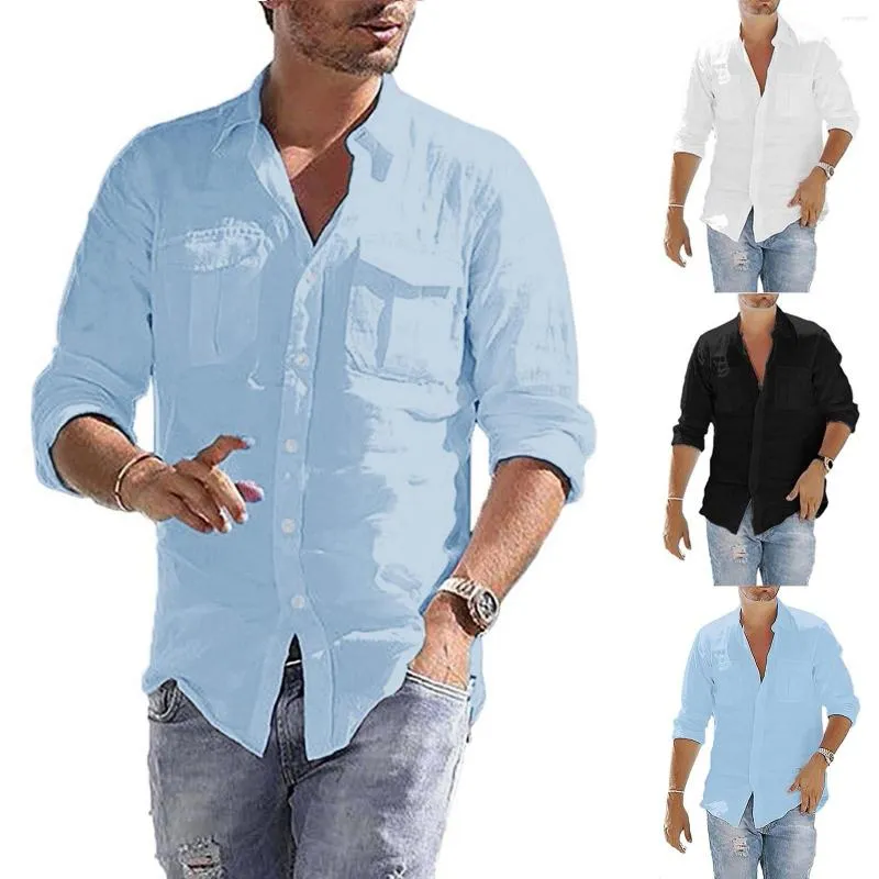Chemises décontractées pour hommes Incerun Gentleman Hale chemise pliante conseil stéréoscopique manches longues pour homme hommes T haute qualité