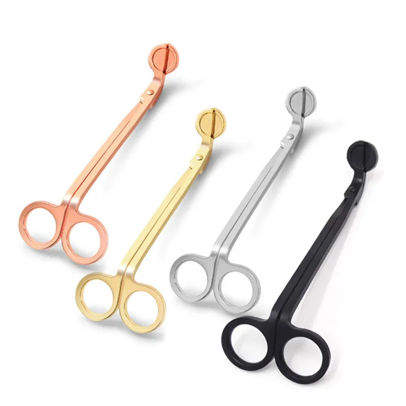 Candle Wick Trimmer, gepolijst roestvrij staal Wick Clipper Cutter Candle Scissors reikt diep in kaarsen om gebruikte lonten Snuffers te snijden