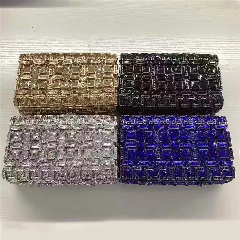 Torby wieczorowe EST WYSOKIE KRYKTALNE TOBA Full Diamond Clutch Lady Pracowa Kolacja Ing Kobiet torebki torebka 230725