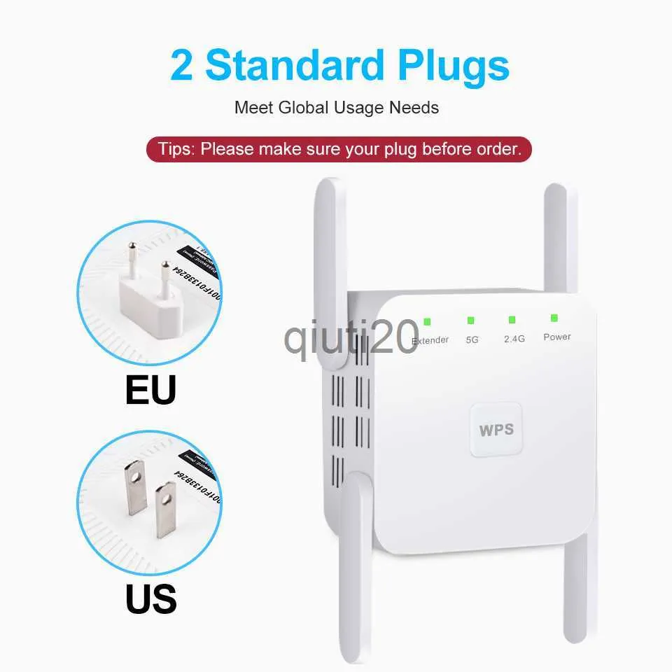 Enrutadores 5G Repetidor Wifi Repetidor Extensor Booster 2.4G Roteador Wi Fi  Amplificador 300/1200Mbps Enrutador De Señal Extensor De Largo Alcance Dual  X0725 De 9,84 €