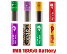 100 Top Quality IMR 18650 Battery 3000mah 3200mah 3300mah 3500mah 40A leopard print MAX50A Purple Red Gold 50A 2600mAh Rechargeab1141094