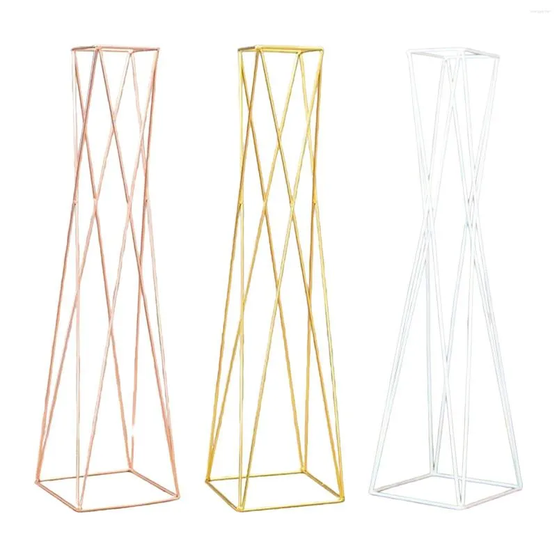 Vases vägguide Flower Stands 27.56 "Tall Decorations Geometric Vase for Celebration Ceremonies Events Reception Festival