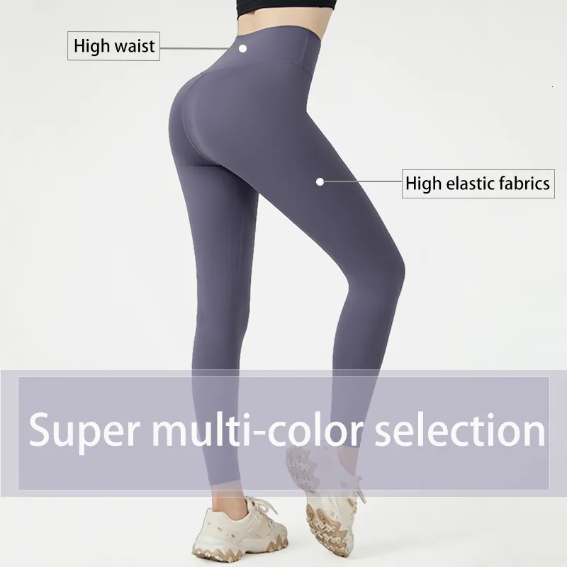 Pantaloni da donna Capris Naked feeling Leggings Vita alta Push Up Sport Donna Fitness Running Pantaloni da yoga Energy Leggings senza cuciture Gym Girl leggings 230726