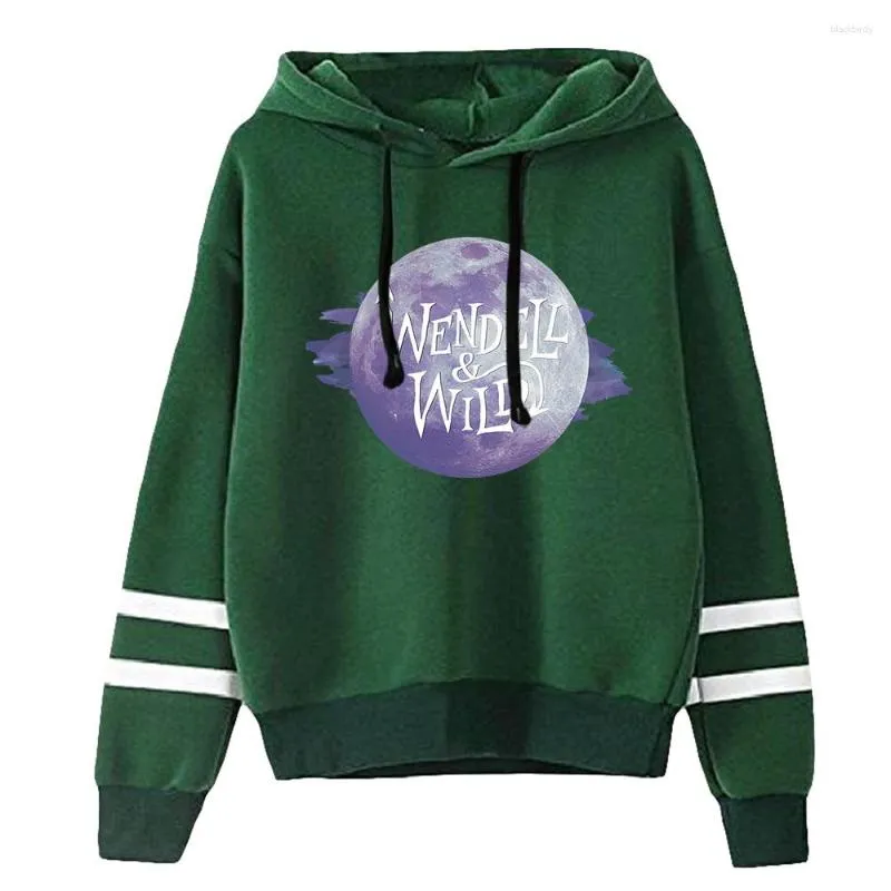 Erkek Hoodies Wendell Wild Comedy Cartoon Merch 2023 UNISEX Uzun Kollu Sweatshirt Günlük Street Stil Giysileri