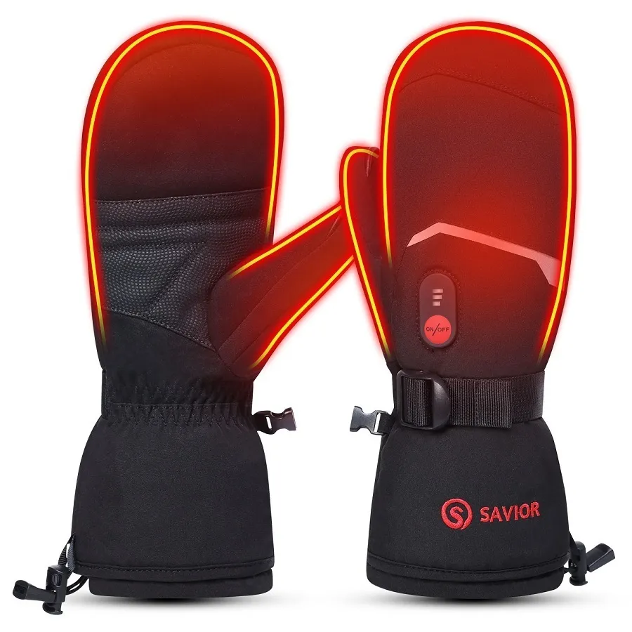 Ski Handschoenen Verlosser Warmte Winter Verwarmde Wanten Voor Mannen Vrouwen Warm Houden Oplaadbare Batterij Outdoor Sport S66E 230726