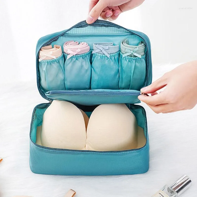 Bolsas de cosméticos 2023 bolsa de sutiã de viagem organizadora de roupas íntimas diárias armazenamento estojo de lavagem de alta qualidade feminino