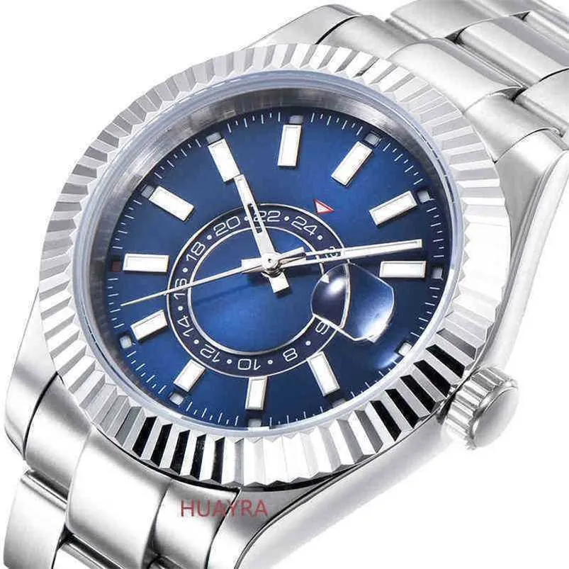 Automatiska mekaniska klockor 3235 Typ 40mm Lysande Datejustfunktion Automatisk mekanisk affärsstålband Blue Glass ZZ4N