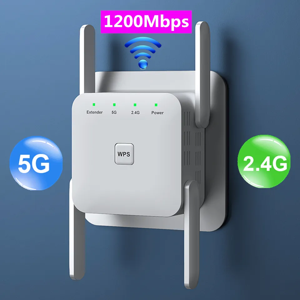 Router 5G WLAN-Repeater WLAN-Range-Extender 5 GHz WLAN-Signalverstärker Router WLAN-Booster 1200 Mbit/s 5 GHz Langstrecken-WLAN-Repeater 230725