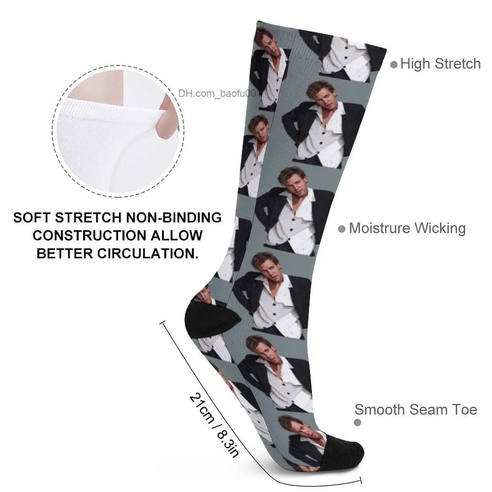 Skarpetki męskie Austin Butler 10 Hot Socks Męskie Skarpetki Interesujące męskie skarpetki Z230727