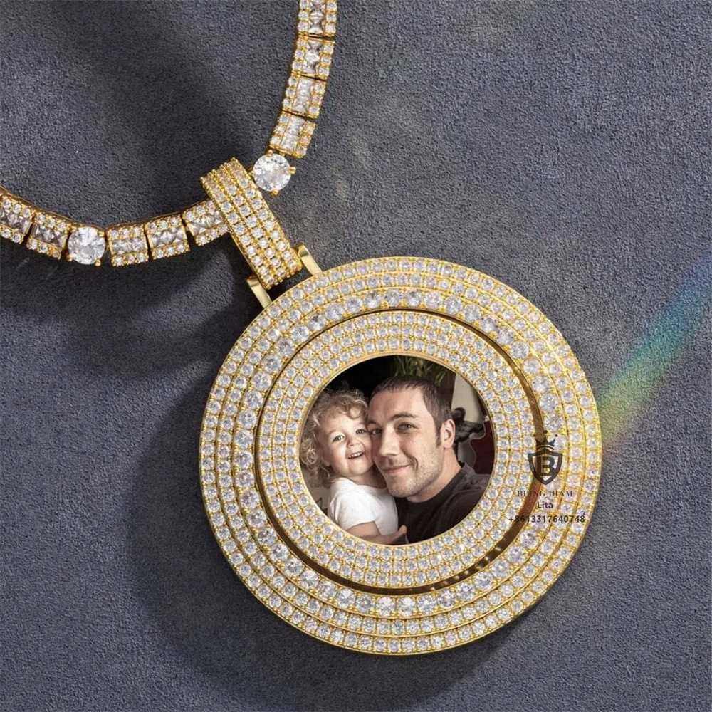 Top Quality Hip Hop Jewelry D Color Vvs Moissanite Photo Iced Out