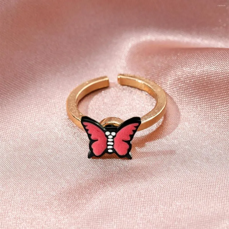 Cluster Rings Butterfly Spinner Ring Anillo Antiestres Ringe Fidget Set Teen Girls Matching for Women Bague Femme 2023