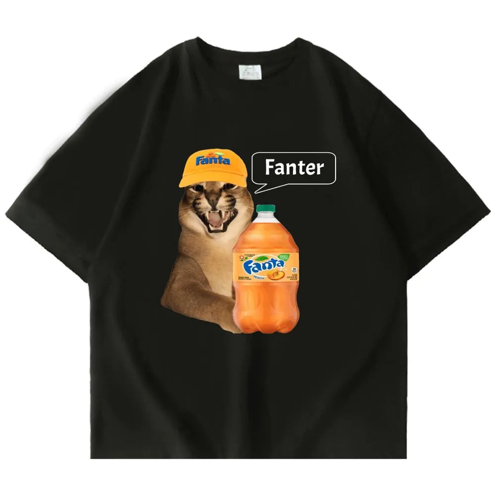 Pantaloni Demotivational Big Floppa Cat Meme Fanter Tshirt per le donne degli uomini 2022 Cartoon Divertente magliette a maniche corte Streetwear T Shirt Tops