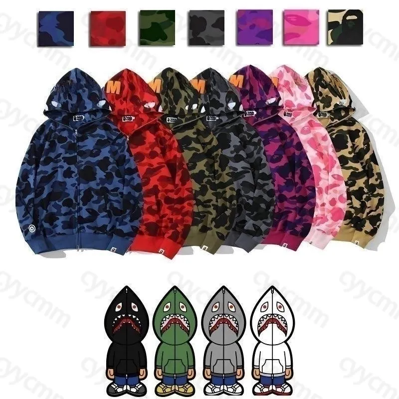 Tasarımcı Erkek Hoodie Tam Hoodies Kadın Kamuflaj Ceket Hoody Hooded Sweatshirt Kadın Kazak Uzun Kollu Tech Tech Polar Hardigan Sweatshirt Sergi