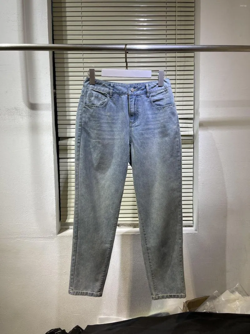 Women's Pants Summer Jeans Wear Elongated Leg Type Straight Tube Micro Version Is Very Good Control Texture