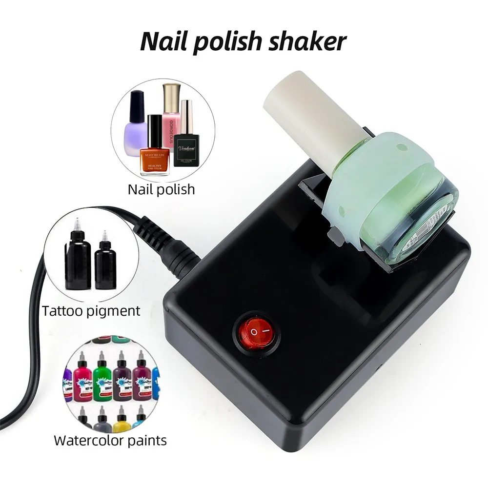 Nail Art Equipment Electric Polish Shaker Tattoo Ink Pigment Shaking Mixer UV Gel Paint Liquid Bottle Anti Caking Machine 230726