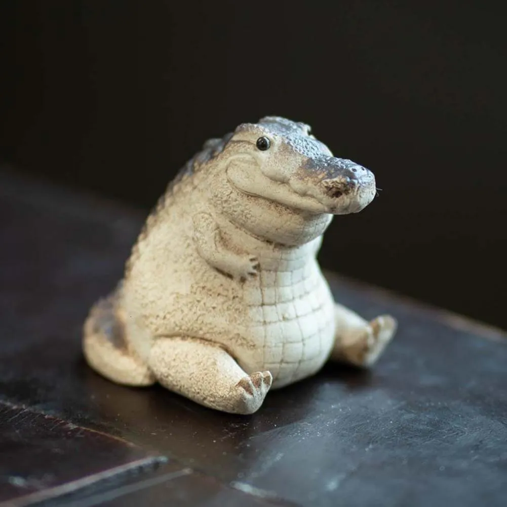 Tea Trays Small Purple Clay Pet Figurine Handmade Fine Workmanship