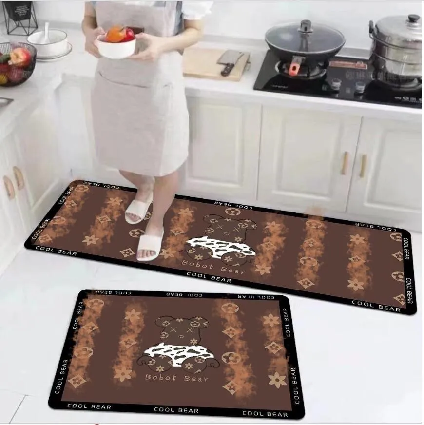 Top Quality Carpets Printed Carpet Kitchen Mat Bathroom Door Non-slip Foot Rugs Strip Hallway Mats For Home Living Room Decor 20230701