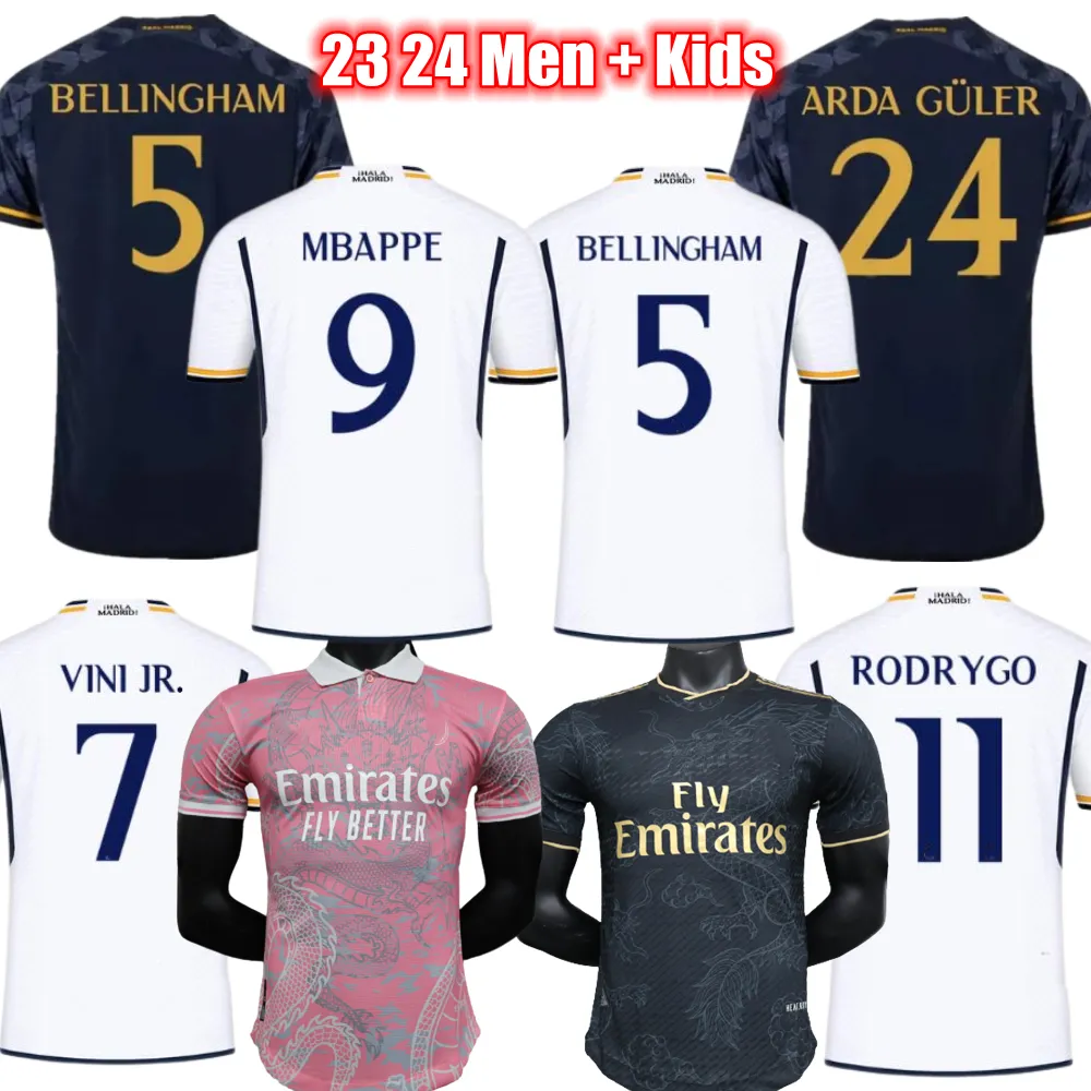 Camisetas De Fútbol 22 23 24 RODRGO, VINI JR, ARDA GULER, Mbappe, Para Niños  Y La