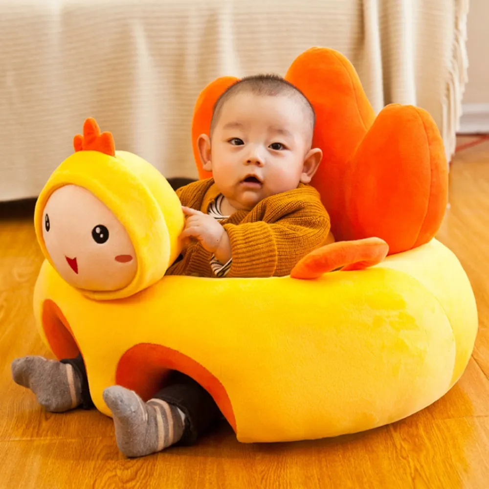 Cute Baby Seat Sofa Support Seat for Learning to Sit Toddler Nest PUFf Washable Cradle Sofa Chair with PP Cotton Filling 2024
