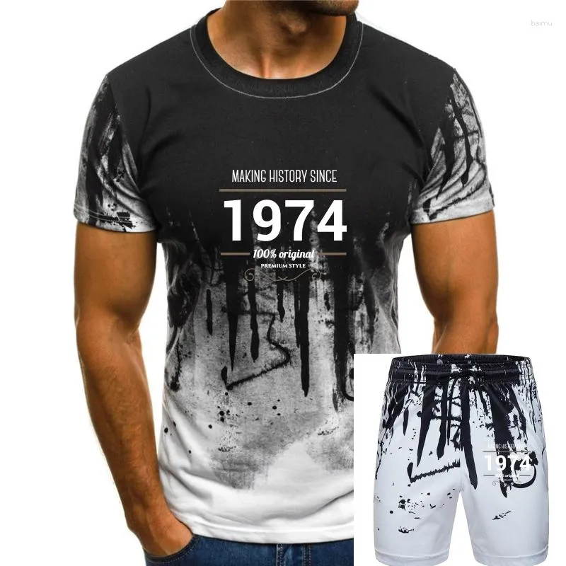 Tute da uomo vintage che fanno la storia dal 1974 maglietta da uomo 44° compleanno regalo per uomo padre