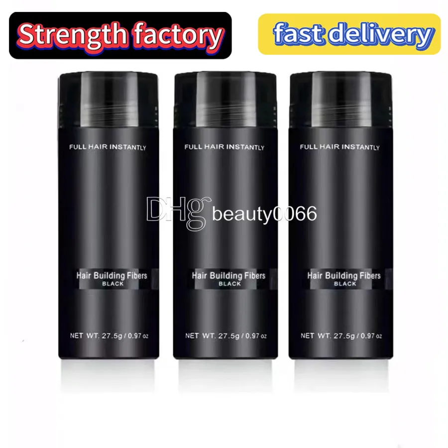 Top Hair Building Fibers Pik Fiber Thinning Concealer Instant Keratin Hairs Powder Black Spray Applikator 9 Farben 27,5 g/0,97 oz