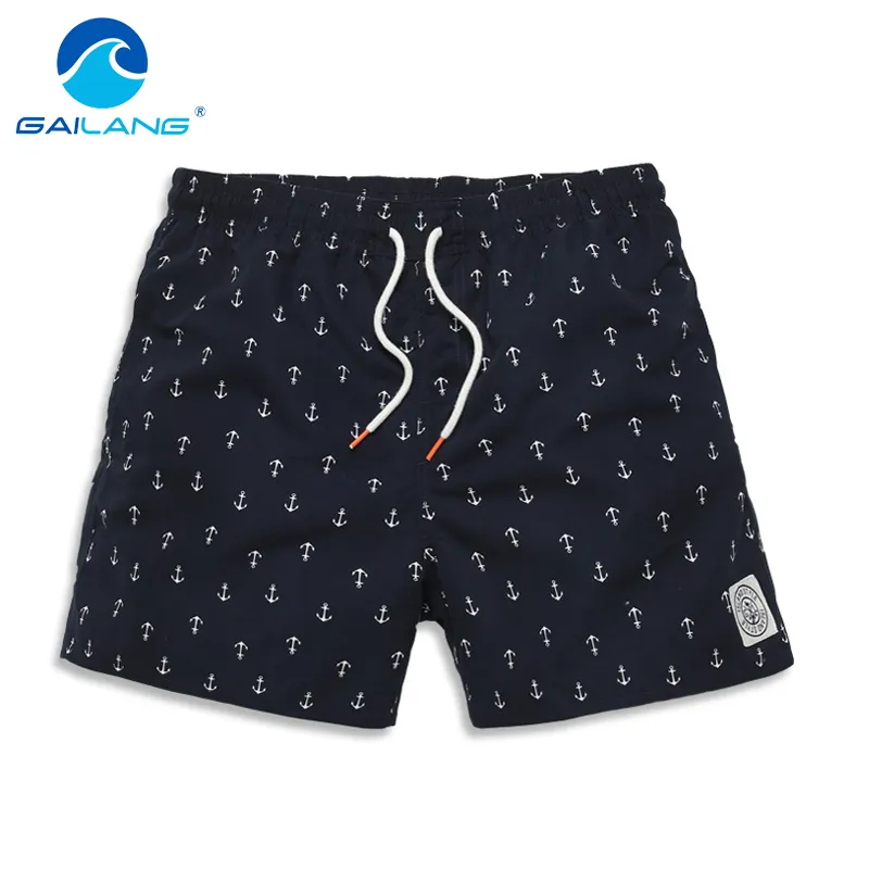 Gailang Brand Men Men Beach Shorts Board Shrunks Шорты повседневная быстрая сушка мужской купальники купальники Бермудские бермуды Случайные активные спортивные штаны