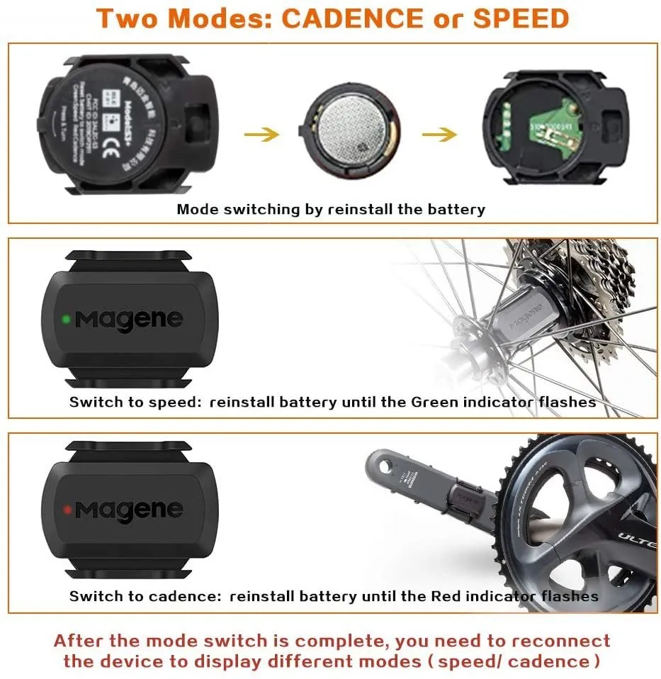 Magene S3 Speed Cadence Ant Bluetooth Computer Speermeter Wahoonelap Zwift 230725 1 136 DHgate