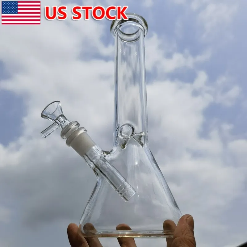 10 "vidro cachimbo de água tubo de vidro bong clássico com coletor + tigela de vidro