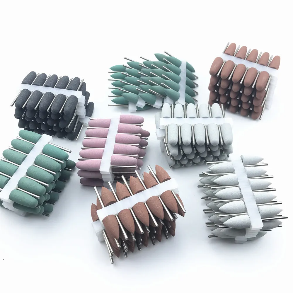 Other Oral Hygiene 50pcs set 2 35mm dental silicone Rubber polishers burs Teeth Whitening Equipment polishing 230725