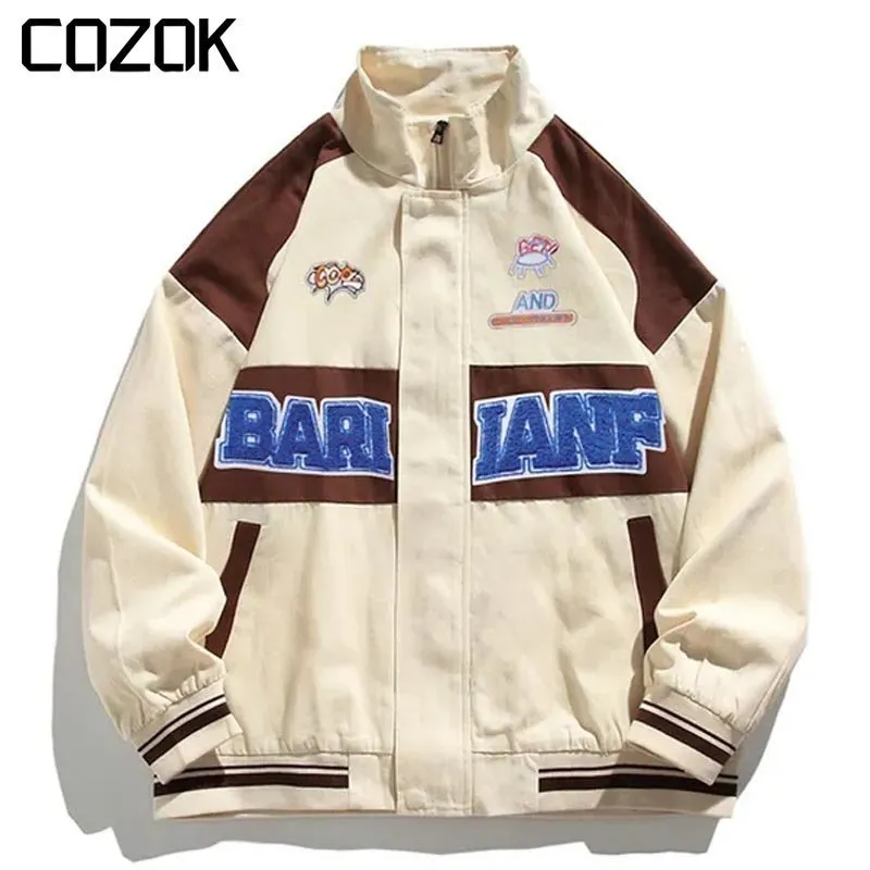 Mens Jackets Spring Baseball Jacket Men and Women Letter Embroidery Varsity Couple Streetwear Vintage College Style Bomber Coat 230726