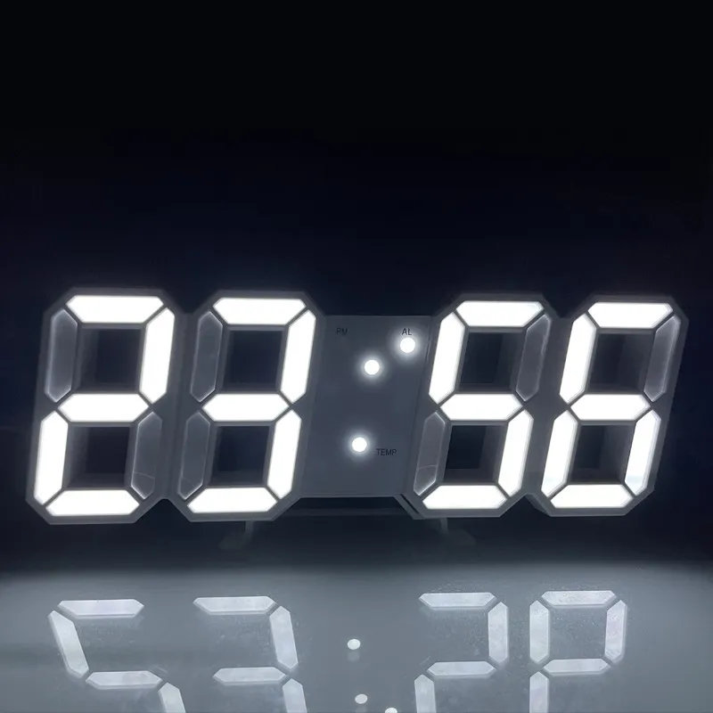 Horloges de table de bureau Horloges murales Réveils numériques nordiques Montre suspendue Snooze Horloges de table Calendrier Thermomètre Horloge électronique Horloges numériques 230725