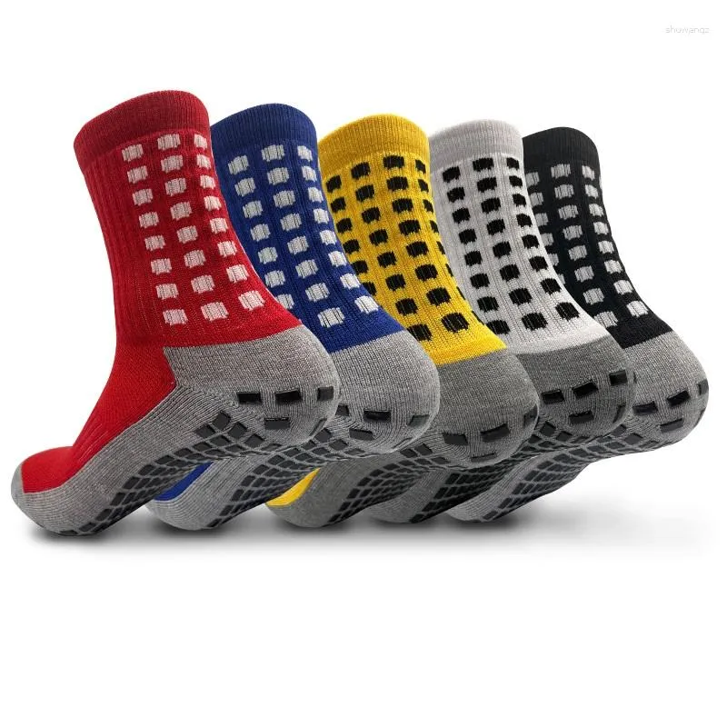 Производители спортивных носков Оптовые резиновые сцепления футбол 5 пары дышащие баскетбольные мужские тренировки