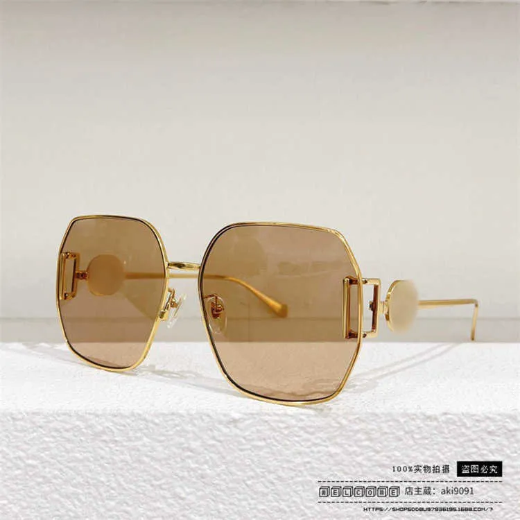 2023 Fashion Design Sunglasses %80 Factory Wholesale and Retail 23 New g Family Metal Sunglass Ins Ni Same Style Personality Square Sunglass for Women Gg1207sa