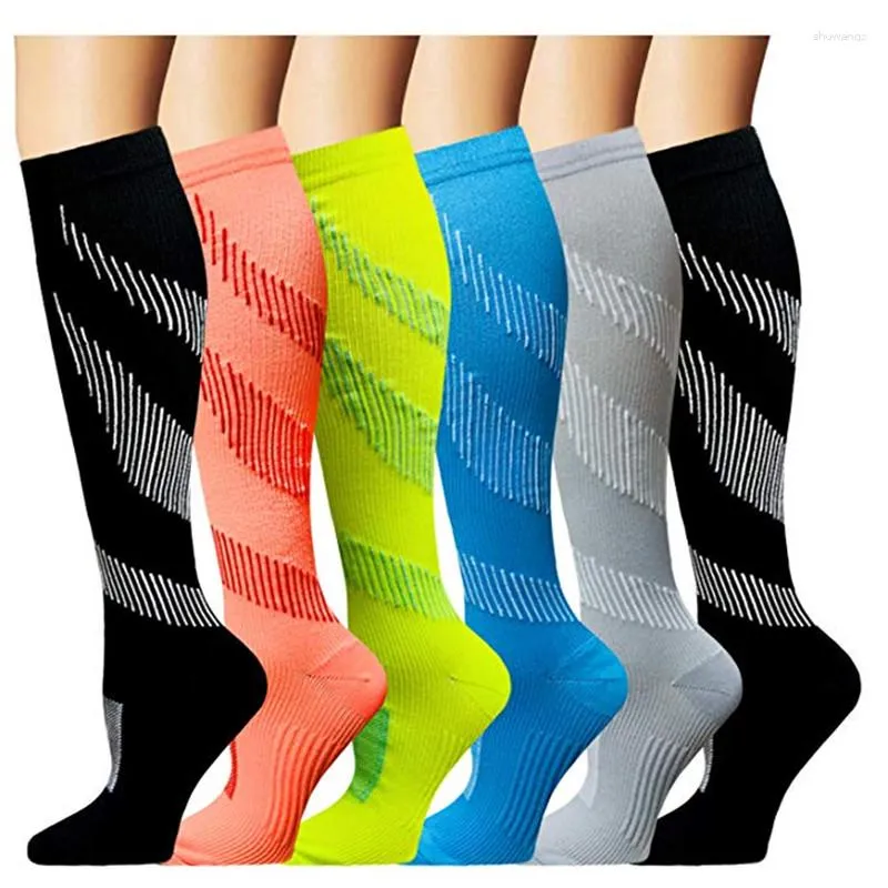 Sports Socks Men Women Professional Compression Football Breathable Travel Activities For Nurses Shin Splints Flight